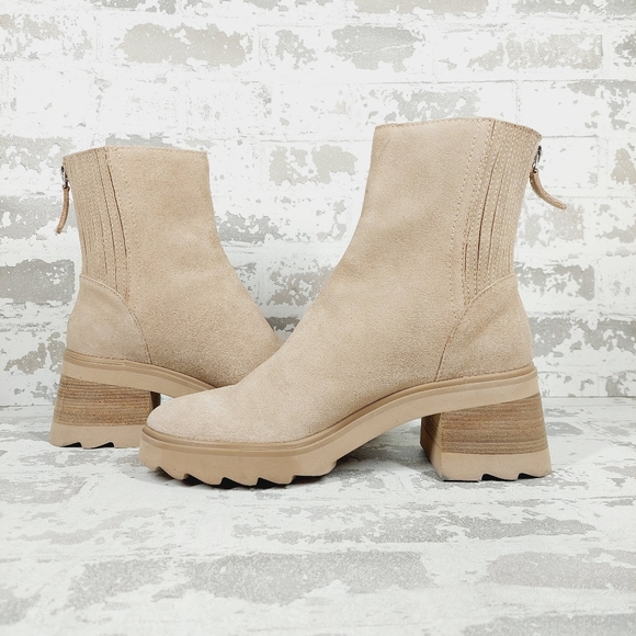 New Dolce Vita Martey H2O Taupe Suede Boots A633 - Picture 5 of 12